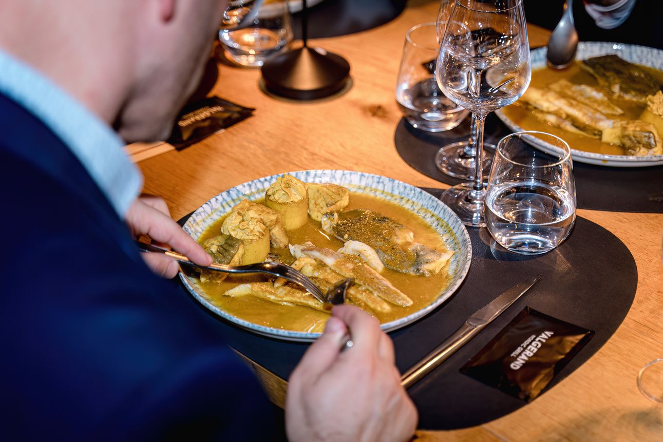 A plate of bouillabaisse