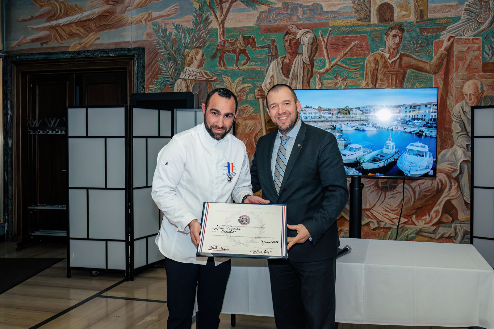 Yvan Vahanian receives the Order of Agricultural Merit